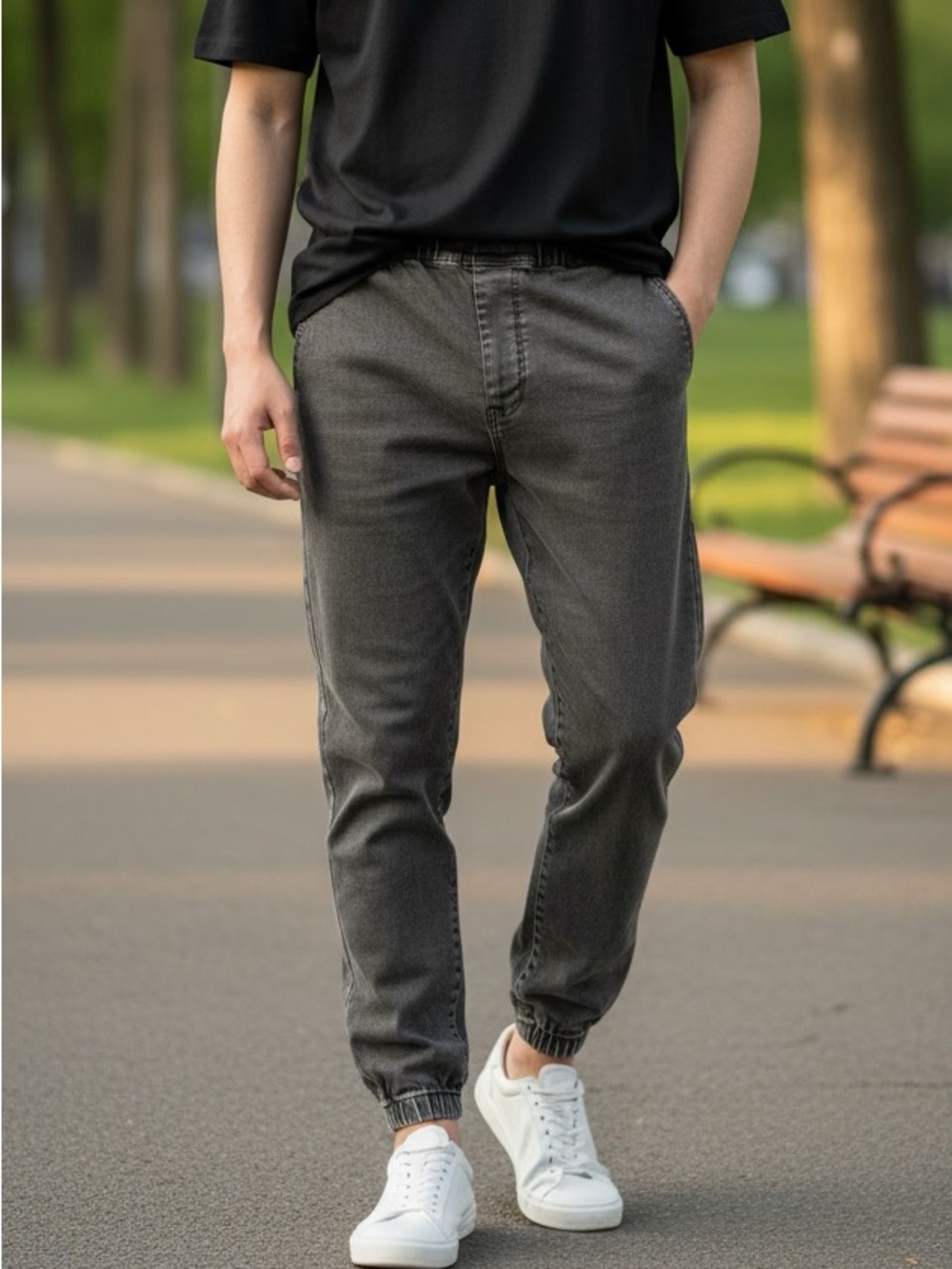 🌸🌸5 for $15🌸🌸Bluenotes Men's Slim Straight Jeans - Dark Gray